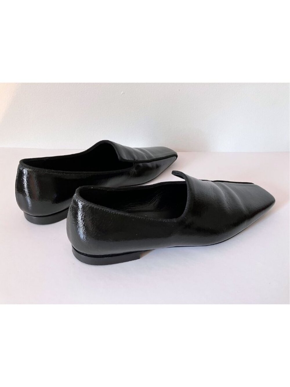 Toteme The Piped Patent-leather Loafers Black Size IT 36/ US 6 - Picture 4 of 11
